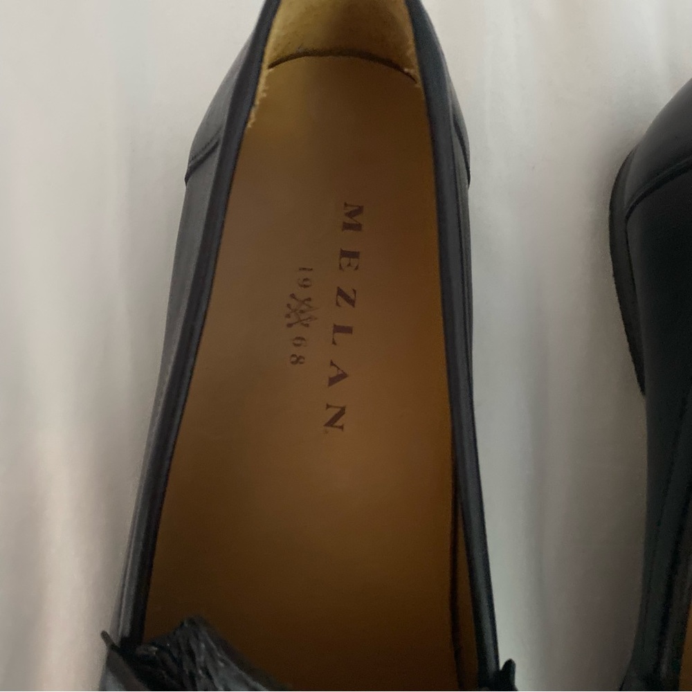 Mezlan Genuine Crocodile Black Leather Loafers Mens Dress Shoe Luxury - Picture 6 of 15